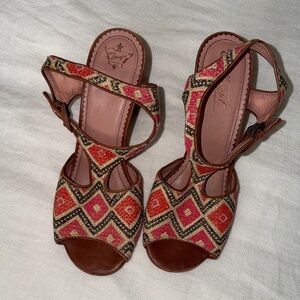Miss Albright Colorful Geometric Patterned Women's Sandals